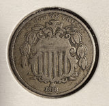 1868 Shield Nickel, Fine, (16201)