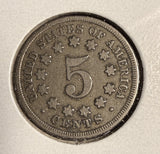 1868 Shield Nickel, Fine, (16201)