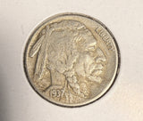1937-D 3-Leg Buffalo Nickel, VF+ , (16394)