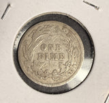 1895 Barber Dime,Circulated. (16413)