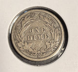 1896-S Barber Dime,Fine. (16415) Key Date