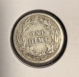1910-S Barber Dime, Circulated. (16423)