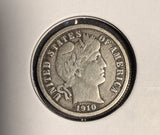 1910-S Barber Dime, Circulated. (16427)