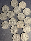 Dealer Lot, 16pcs AU-UNC 1936-1937 Buffalo Nickels (16466)