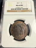 1817 Coronet Head Large Cent, MS64BN (16472)