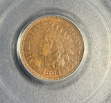 1864 'L' Indian Head Cent, MS64RB PCGS (16476)