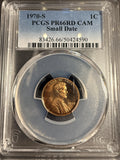1970-S Small Date Lincoln Cent, PR66RD CAM. PCGS (16509)