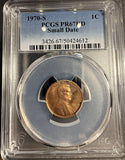 1970-S Small Date Lincoln Cent, PR67RD. PCGS (16517)