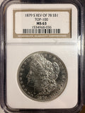 1879-S Rev '78 Morgan Silver Dollar, MS63 NGC (16578)