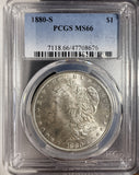 1880-S Morgan Silver Dollar, MS66 PCGS (16580)