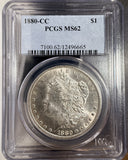 1880-CC Morgan Silver Dollar, MS62 PCGS (16582)