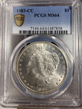 1883-CC Morgan Silver Dollar, MS64 PCGS (16587)