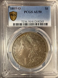 1895-O Morgan Silver Dollar, AU50 PCGS (16598)