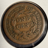 1847 Braided Hair Large Cent, XF. (16654)