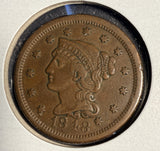 1848 Braided Hair Large Cent, XF. (16656)