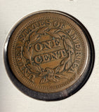1853 Braided Hair Large Cent, Circulated. (16658)