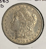 1883-S Morgan Silver Dollar, AU55. (16671) Key Date