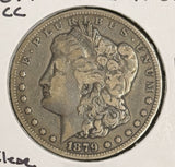 1879-CC Morgan Silver Dollar, VF30. (16673) Key Date