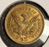 1851 $2-1/2 Gold Quarter Eagle, AU+ (16718)