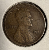 1911-S Lincoln Wheat Cent, VG (16724)