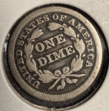 1853 Arrows Seated Liberty Dime, Circulated. (16734)