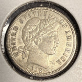 1916 Barber Dime, Ch AU, (16746)