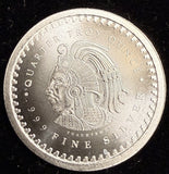 1/4 oz Aztec Calander Silver round, PM (16755)