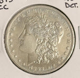 1893-CC Morgan Silver Dollar, AU Details (16785). Key Date