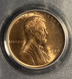 1909 P VDB Lincoln Wheat Cent, MS65RD PCGS (16838)