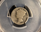 1916-D Mercury Head Dime, AG3 PCGS, (16922)