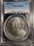 1879-O Morgan Silver Dollar, MS63 PCGS (16938)