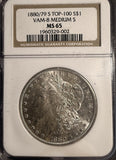 1880/79-S Morgan Silver Dollar, MS65 NGC (16942)