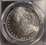 1890-S Morgan Silver Dollar, MS64 PCGS  (16948)