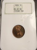 1899 Indian Head Cent, MS65RB NGC. (16975)