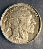 1918-S Buffalo Nickel, AU55 ANACS (16991)