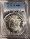 1880-CC Morgan Silver Dollar, MS63 PCGS (17100)