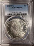 1880-CC Morgan Silver Dollar, MS63 PCGS (17104)