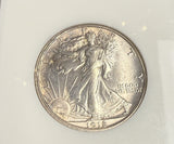 1918-D Walking Liberty Half Dollar, MS63 NGC (17144)
