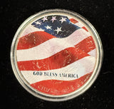 2001 American Silver Eagle 1oz, Enameled, (17160)
