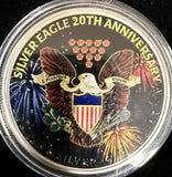 2006 American Silver Eagle 1oz, Enameled, (17174)