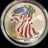 2000 American Silver Eagle 1oz, Enameled, (17180)