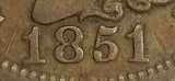 1851/81 Braided Hair Large Cent, Nice Circ (17219)