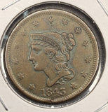 1843 Braided Hair Large Cent, Nice Circ (17221)