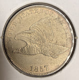 1857 Flying Eagle Cent, Choice AU/Unc. (17239)