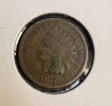 1874 Indian Head Cent, Circulated, (17273)