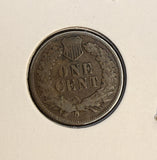1875 Indian Head Cent, Circulated, (17279)