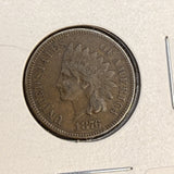 1876 Indian Head Cent, XF+, (17281)