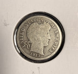 1913-S Baber Dime, Circulated. (17338)