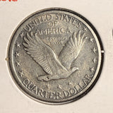 1917-D T-2 Standing Liberty Quarter, AU, (17342)