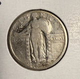 1927-S Standing Liberty Quarter, Circulated, (17348)
